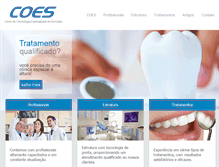 Tablet Screenshot of coes.com.br